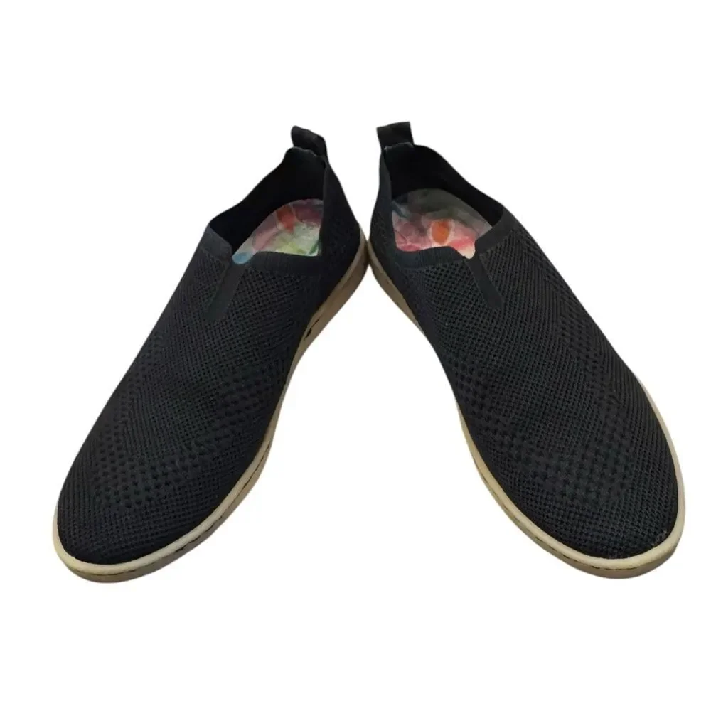 Born Women's Black Knit Slip-On Shoes Sneakers 6.5